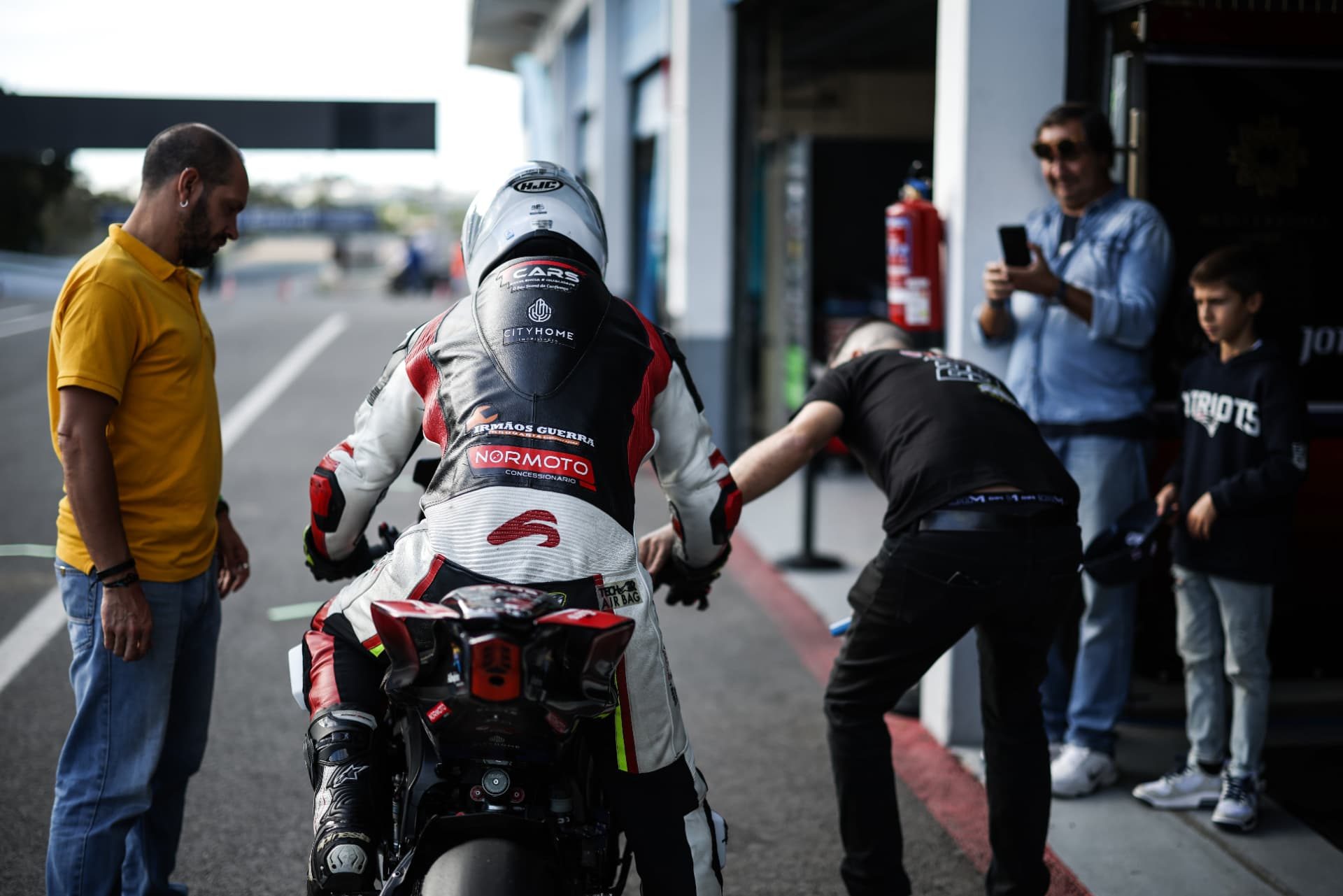 Pit lane exit